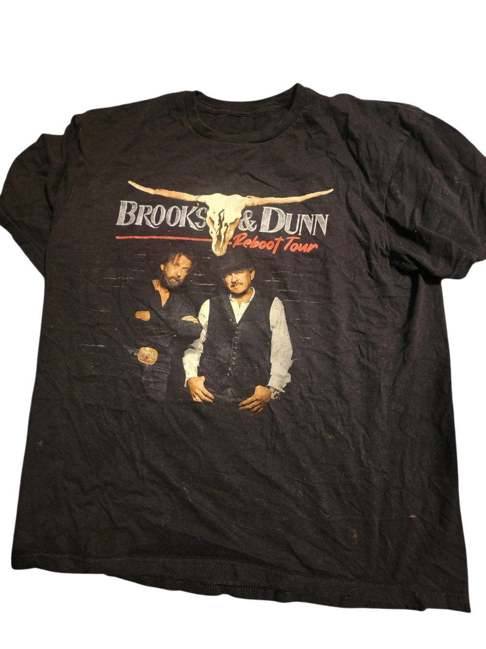 Brooks & Dunn Black Reboot Tour Graphic Short Sleeve Tee